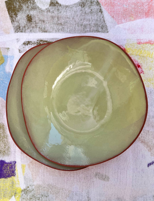 duo de pratos fundos avocado