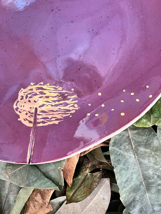 coleção cicatrizes | prato raso amora