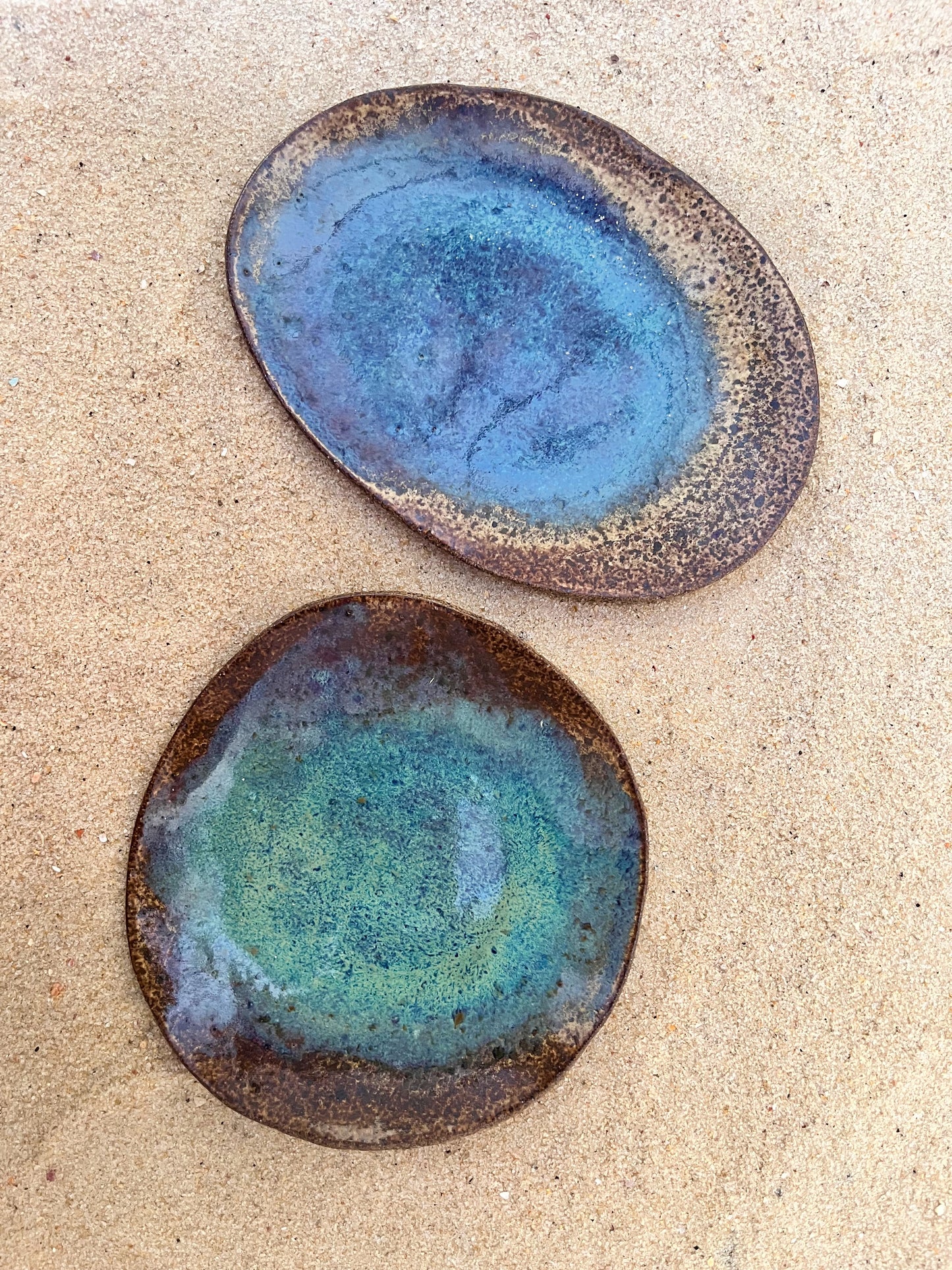 duo de pratinhos para petiscar céu e sol