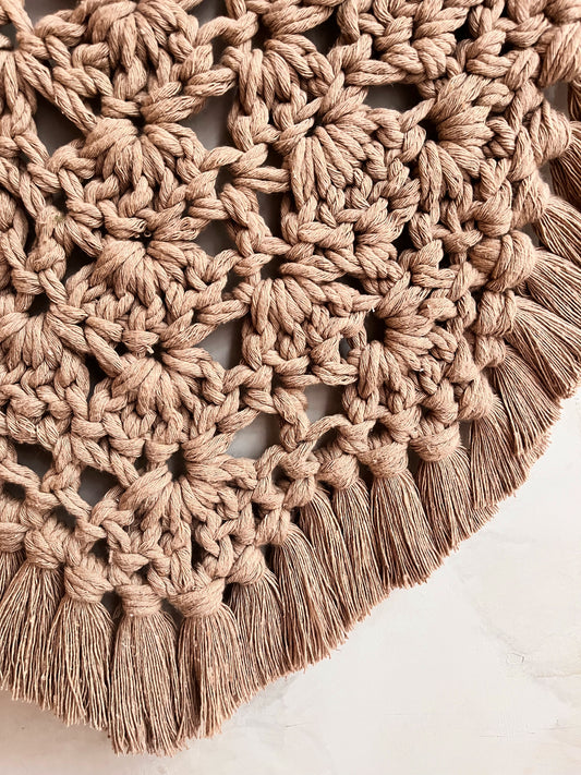 crochê com cerâmica bruma leve