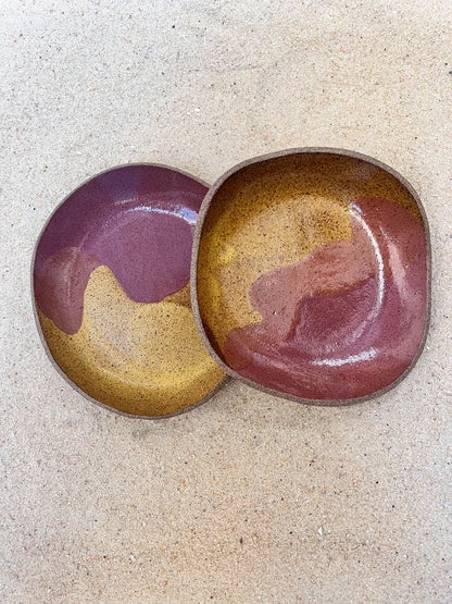 duo de pratinhos rasos mostrada e uva