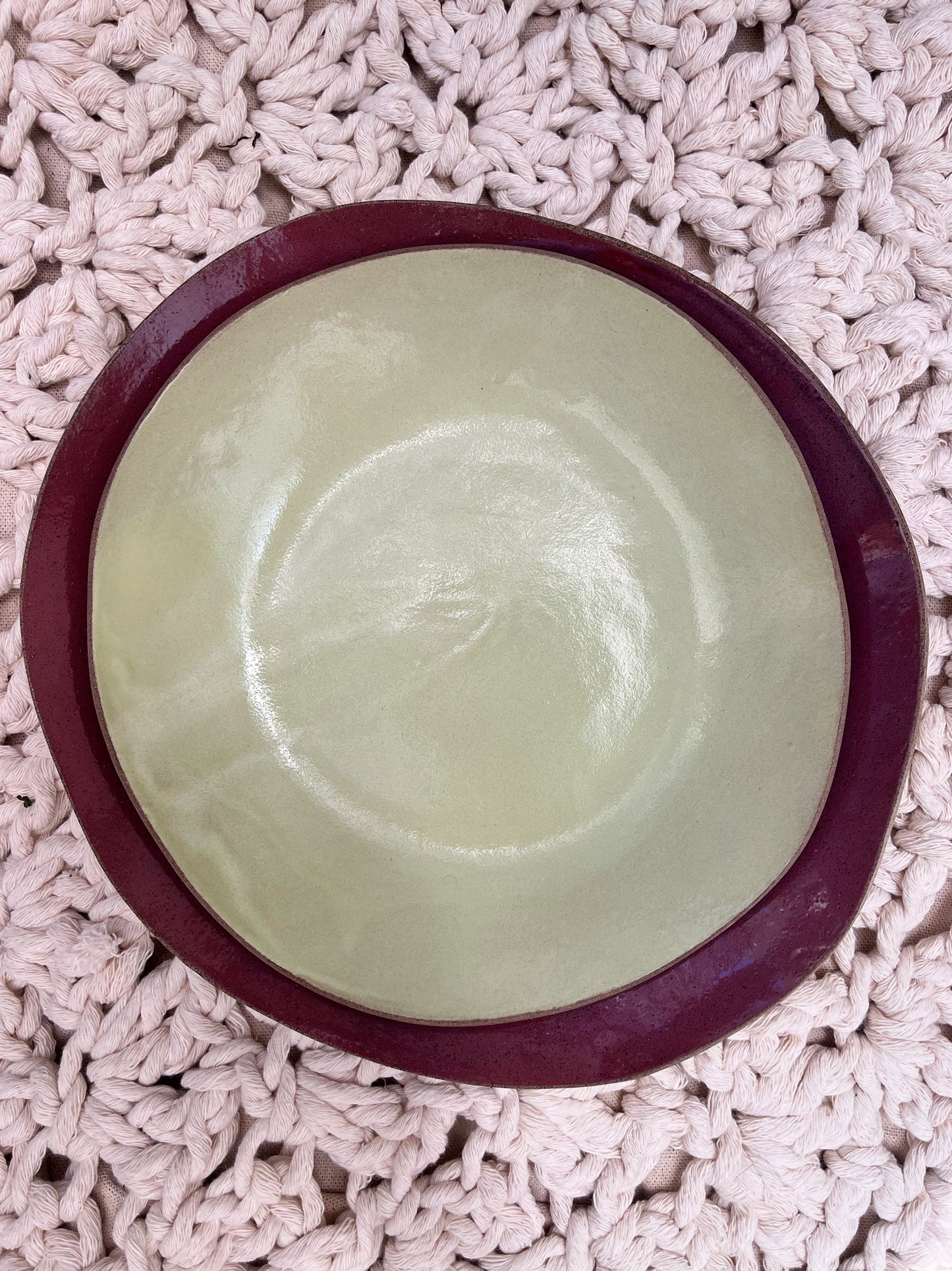 prato de servir cereja