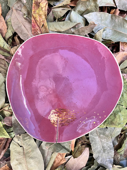 coleção cicatrizes | prato raso amora