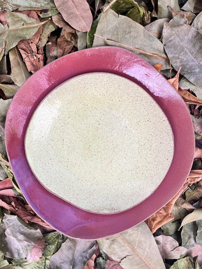 duo de pratos rasos beterraba