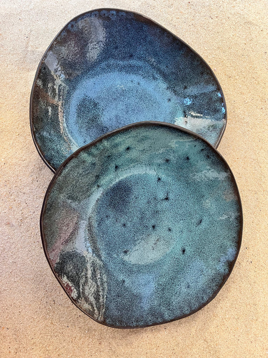 duo de pratos fundos oceano