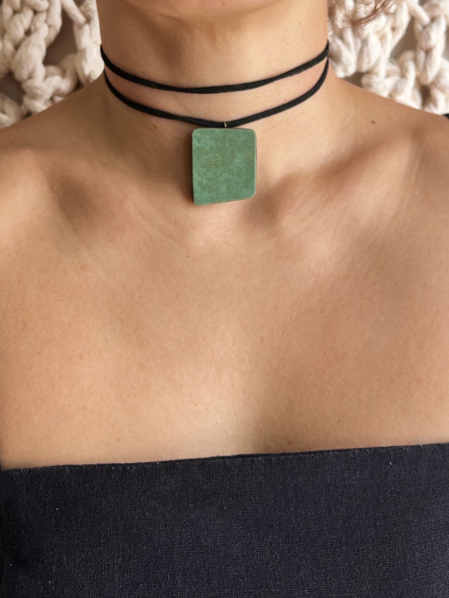 colar-gargantilha à francesa