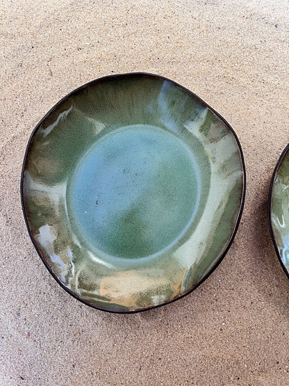 duo de pratos fundos oliva