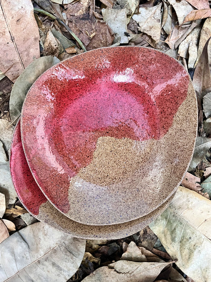 duo de pratinhos rasos calda de cereja