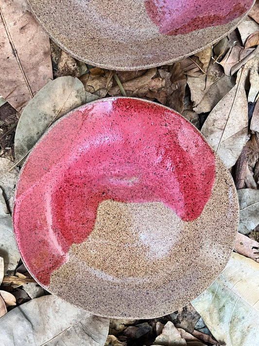 duo de pratinhos rasos calda de cereja