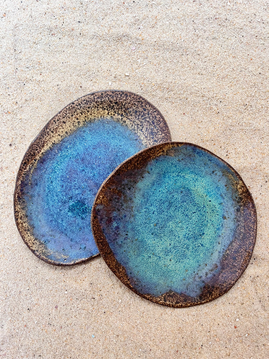 duo de pratinhos para petiscar céu e sol
