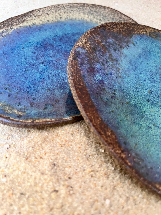 duo de pratinhos para petiscar céu e sol