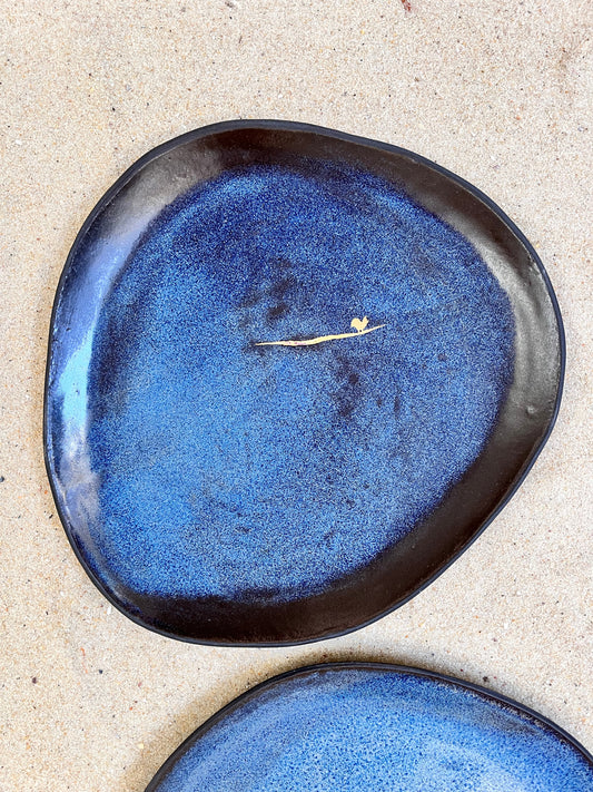 coleção cicatrizes | duo de pratos rasos pouso no oceano